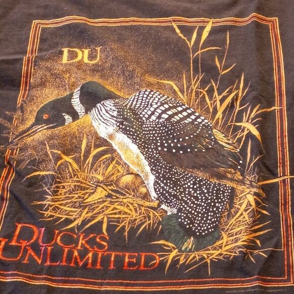 Ducks Unlimited Loon Cotton L Marathon Apparel Short Sleeve T-Shirt Countrycore - Picture 2 of 6